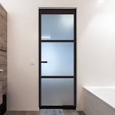 binnendeur zwart met glas