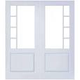 dubbele binnendeur met glas