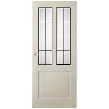 stompe binnendeur met glas