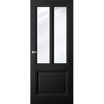 houten deur met glas