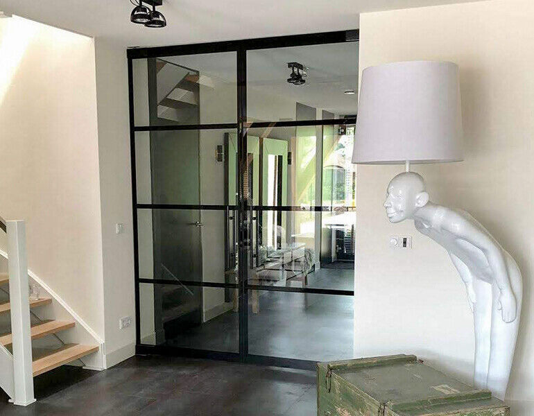 dubbele binnendeuren met glas