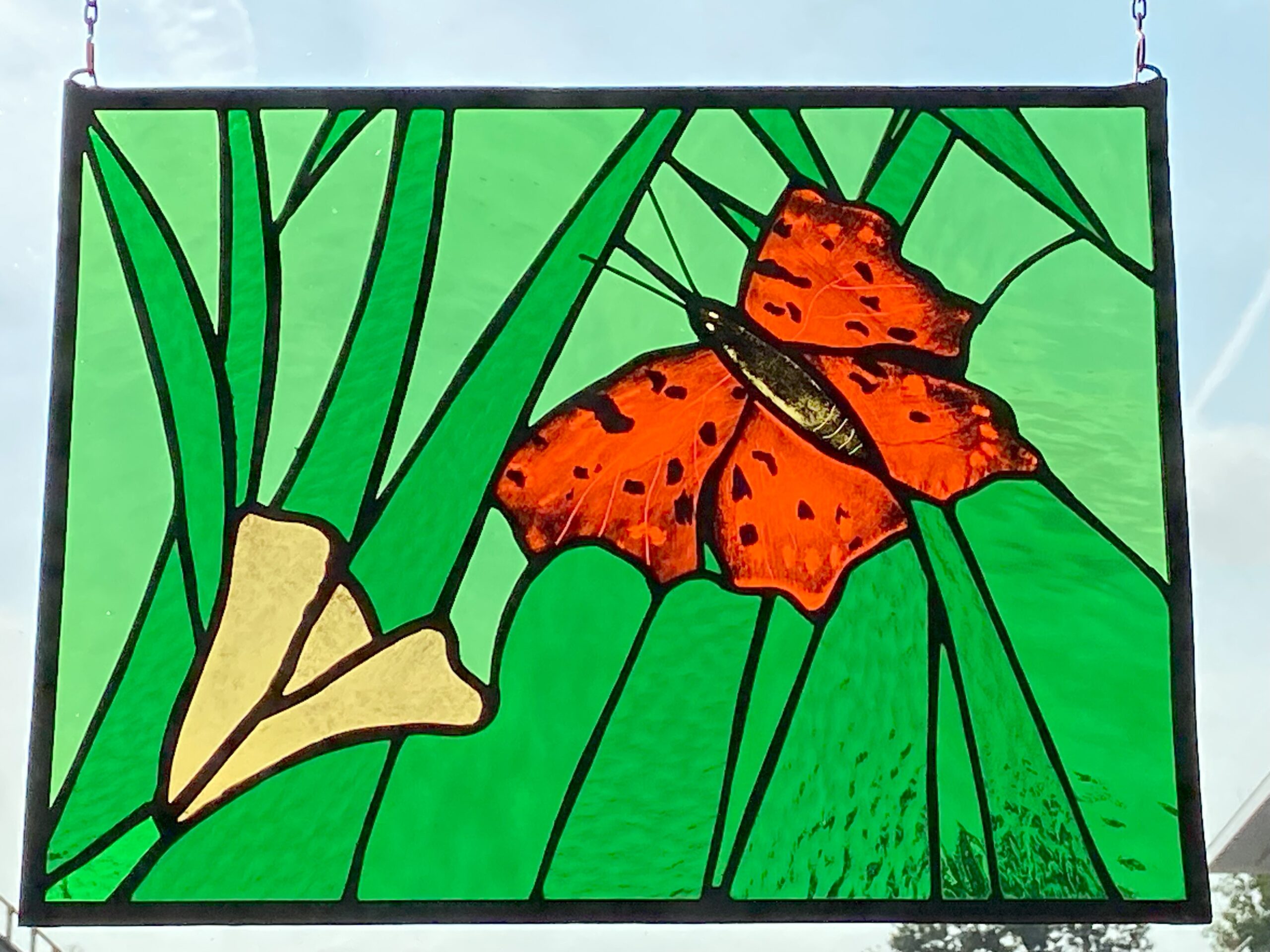 glas in lood raamhanger