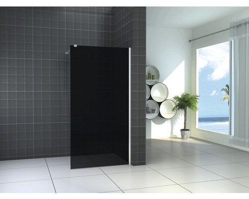 glazen douchewand zwart