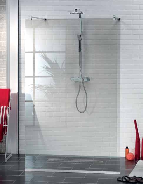 glazen wand voor inloopdouche