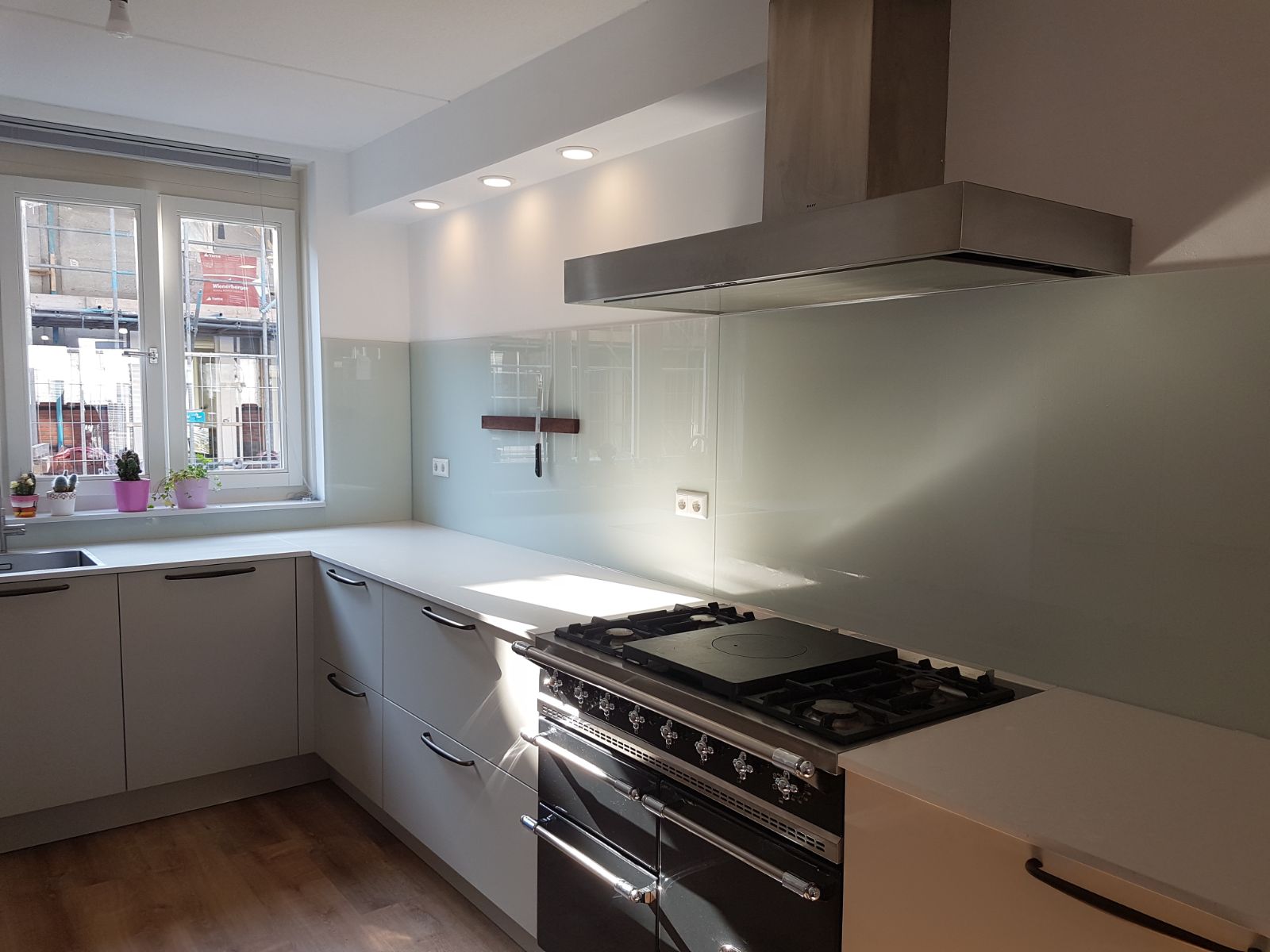 spatscherm keuken glas