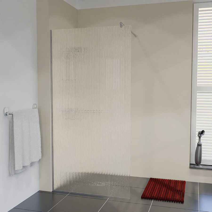vaste douchewand glas